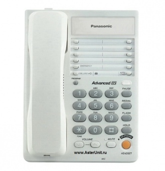 Проводной телефон Panasonic KX-TS2363RU (фронтальный вид)
