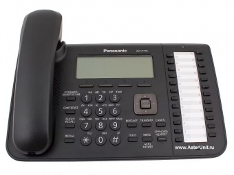 Проводной SIP телефон Panasonic KX-UT136RU (фронтальный вид)