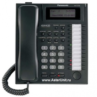 Системный телефон Panasonic KX-T7735RUB (фронтальный вид)