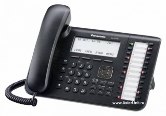 Цифровой системный телефон Panasonic KX-DT546RUB (черный)