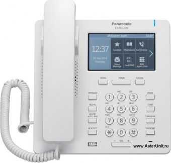 Проводной SIP телефон Panasonic KX-HDV330RU (фронтальный вид)