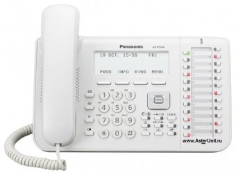 Цифровой системный телефон Panasonic KX-DT546RU (фронтальный вид)